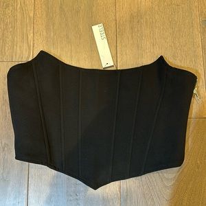 Steele bustier top - black - size M